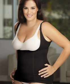 Cocoon Shapewear Plus Marine Algae Braless T-Shirt Black