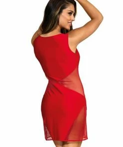 Axami Lingerie Red Dress V-9289 Clothing