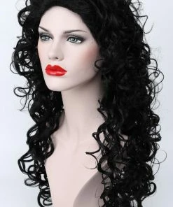 Flirtywomen Jet Black Long Spiral Curl Wig 9369 Wigs 9 Flirtywomen Jet Black Long Spiral Curl Wig 9369 Wigs