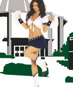Elegant Moments USA Cheer Leader Fancy Dress Costume