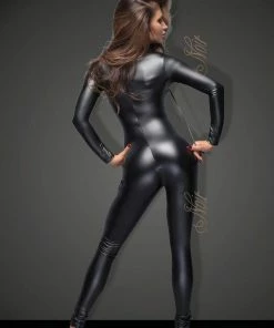 Noir Handmade Poland Power Wet-look Cat-suit F162