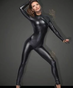Noir Handmade Poland Power Wet-look Cat-suit F162