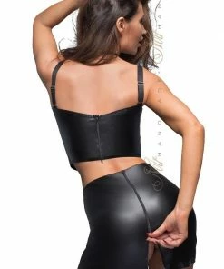 Noir Handmade Poland Clothing Eco-leather Skirt F171 14 Noir Handmade Poland Clothing Eco-leather Skirt F171