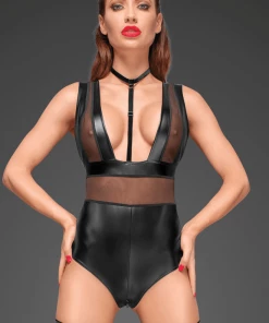 Noir Handmade Poland Lingerie Power Wet-look Body F183 8 Noir Handmade Poland Lingerie Power Wet-look Body F183