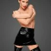 Noir Handmade Poland Clothing PVC Mini Skirt