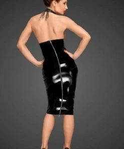 Noir Handmade Poland Wet-Look Dresses Open Front PVC Dress