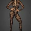 Noir Handmade Poland Sheer Cat-Suit F237