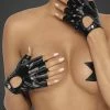 Noir Handmade Poland Erotic PVC Fingerless Gloves F264 1 Noir Handmade Poland Erotic PVC Fingerless Gloves F264