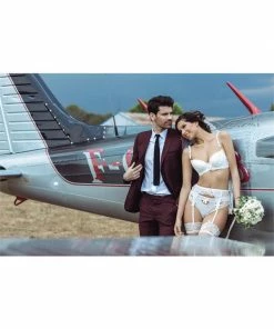 Axami Lingerie Garter Belt Ecru V-6852 Blessing