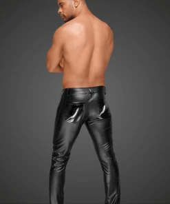 Noir Handmade Poland Wet-look Men's Trousers H051