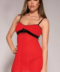 Forplay Sheer Red Nightdress Lingerie