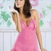 Obsessive Lingerie Poland Short Pink Nightdress 1 Obsessive Lingerie Poland Short Pink Nightdress