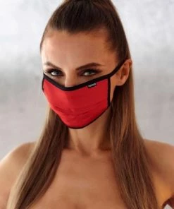 Demoniq Poland Face Mask 005 Red Lingerie