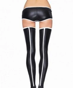 7 Th Heaven Wet-Look Stockings Mitu Hosiery