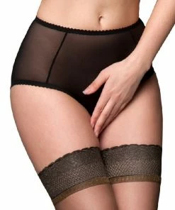 Nylon Dreams Crotch Less Sheer Knickers Lingerie