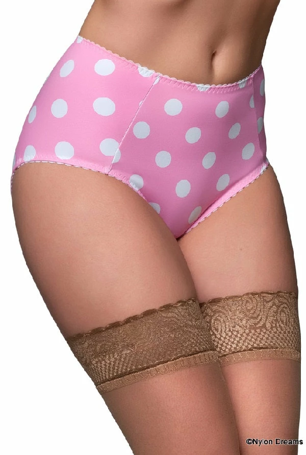 Nylon Dreams Dotty Betty Retro Red Knickers 6 Nylon Dreams Dotty Betty Retro Red Knickers