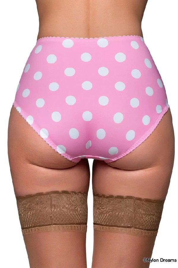 Nylon Dreams Dotty Betty Retro Red Knickers 7 Nylon Dreams Dotty Betty Retro Red Knickers