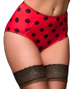 Nylon Dreams Dotty Betty Retro Red Knickers
