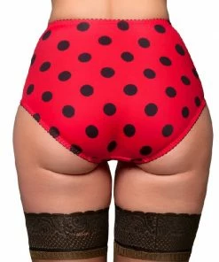 Nylon Dreams Dotty Betty Retro Red Knickers