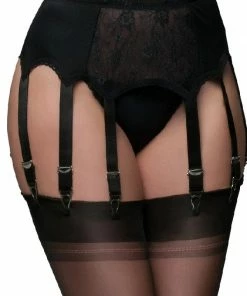 Nylon Dreams 10 Strap Red Suspender Belt NDL10