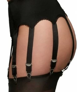 Nylon Dreams 10 Strap Red Suspender Belt NDL10