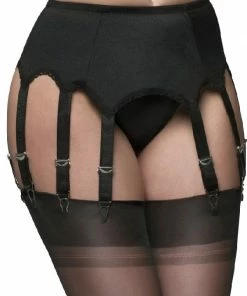 Nylon Dreams 10 Strap Red Suspender Belt NDL11