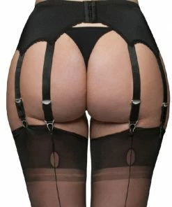 Nylon Dreams 10 Strap White Suspender Belt NDL11