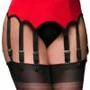 Nylon Dreams 10 Strap Red Suspender Belt NDL11 2 Nylon Dreams 10 Strap Red Suspender Belt NDL11