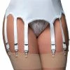Nylon Dreams 10 Strap White Suspender Belt NDL11 1 Nylon Dreams 10 Strap White Suspender Belt NDL11
