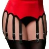 Nylon Dreams 12 Strap Red Suspender Belt NDL12 Lingerie