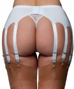 Nylon Dreams 12 Strap Black Suspender Belt NDL12 Lingerie