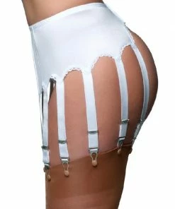 Nylon Dreams 12 Strap Black Suspender Belt NDL12 Lingerie