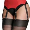 Nylon Dreams 6 Strap Red Suspender Belt NDL2