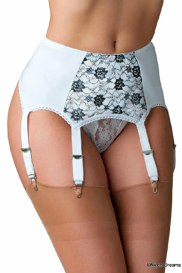 Nylon Dreams 6 Strap Red Suspender Belt NDL60 6 Nylon Dreams 6 Strap Red Suspender Belt NDL60