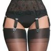 Nylon Dreams Lingerie 6 Strap Black Lace Suspender Belt 2 Nylon Dreams Lingerie 6 Strap Black Lace Suspender Belt