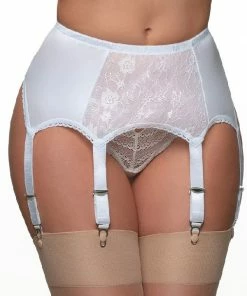 Nylon Dreams 6 Strap Black Suspender NDL8 Lingerie