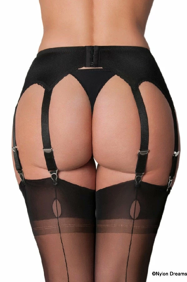 Nylon Dreams 8 Strap White Suspender Belt NDL9 7 Nylon Dreams 8 Strap White Suspender Belt NDL9