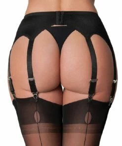 Nylon Dreams Lingerie 8 Strap Red Suspender Belt NDL9