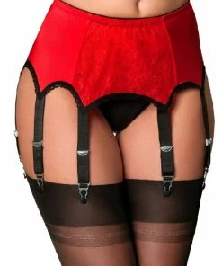 Nylon Dreams 8 Strap Black Suspender Belt NDL9 Lingerie