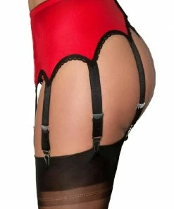 Nylon Dreams 8 Strap White Suspender Belt NDL9 20 Nylon Dreams 8 Strap White Suspender Belt NDL9