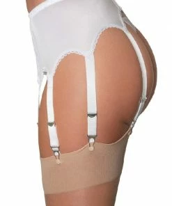 Nylon Dreams Lingerie 8 Strap Red Suspender Belt NDL9