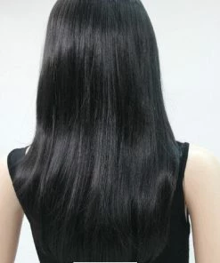 Flirtywomen Natural Black Long Wig Wigs