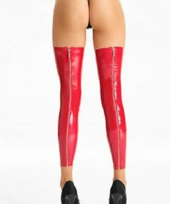 7 Th Heaven Hosiery PVC Footless Stockings S544