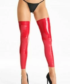 7 Th Heaven Hosiery PVC Footless Stockings S544