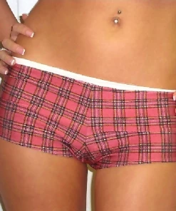 J Freemans Red Check Boy Shorts