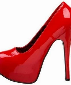 Flirtywomen Reduced Stock Shoes Red High Heels