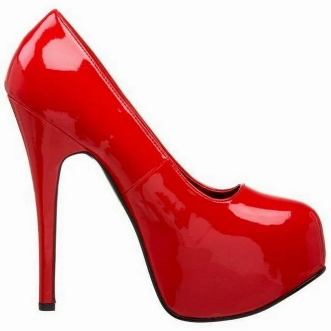 Flirtywomen Reduced Stock Shoes Red High Heels 5 Flirtywomen Reduced Stock Shoes Red High Heels