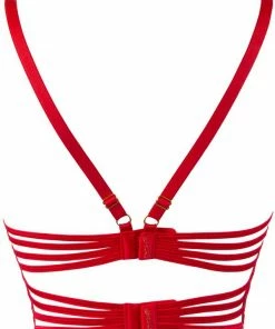 Axami Lingerie Red Lace Bra V-9581 10 Axami Lingerie Red Lace Bra V-9581