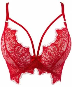 Axami Lingerie Red Lace Bra V-9581 9 Axami Lingerie Red Lace Bra V-9581