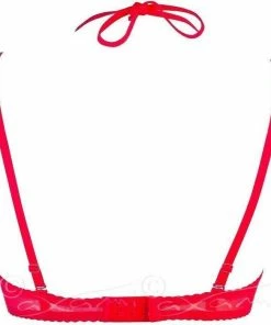 Axami Lingerie Red Half Cup Bra Seduce Me V-5211
